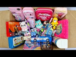 Ultimate collection of stationery - camera water bottle, panda sharpner, car pencil box, 3d eraser