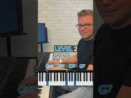 The MOST common jazz chord progression in 4 levels of difficulty! 🎹