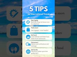 Travel Smart! #traveltips #internationaltravel #travelshorts