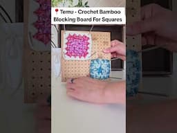 I Just Got a Bamboo Blocking Board for My Granny Squares and It's AMAZING!
