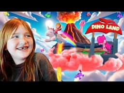 DiNO LAND MAGiC on UNiCORN CATCH!!  Adley and Navey play our Lava Volcano Tycoon, a new Roblox Game