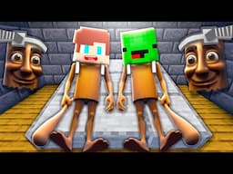 JJ and Mikey Shapeshift to SCARY TUNG TUNG SAHUR in Minecraft - Maizen