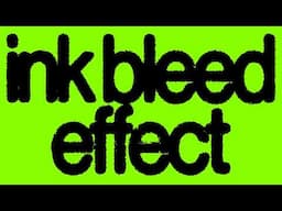 The Ultimate Design Hack | How To Make Trendy Ink Bleed Effects