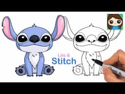 How to Draw Stitch 🌺 Lilo & Stitch Movie