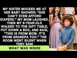 My Sister Mocked Me at Her Baby Shower—Then My 8-Year-Old Gave a Gift That Shut Everyone Up