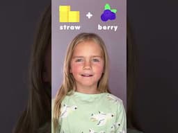 🎉🍓 Fun with the Word Strawberry! #kidslearning #compoundfun #lingokids