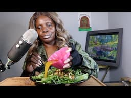 Sister Tried To Catfish Me | Tilapia Spring Salad ASMR Eating Sounds