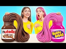 Žvakaće Gume vs Čokoladna hrana Izazov | Kuhinjski Hakovi i Trikovi Multi DO Challenge