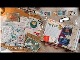 🎨 unboxing @JohannaClough journal kit & junk journal with me 📝✂️