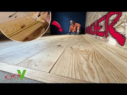 On fabrique un plancher exxxtra large 😍 pour mon bureau !