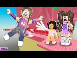 LEVEI MINHA FILHA PARA SUBIR O SLAP TOWER 3 COMIGO NO ROBLOX!!