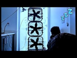 Shower Sounds + 3 Box Fans Black Screen Sleep