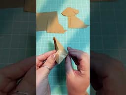Cachorro Origami Dobradura #origami #dobradura #diy #alinnemarques #cachorro #dog #paper