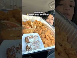 Trying deep fried seafood 🦀