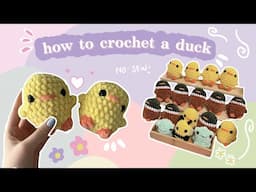 how to crochet a duck 🐥 (beginner, NO-SEW) quick market make