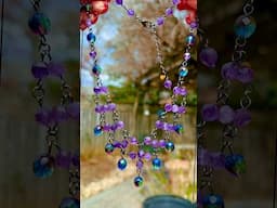 Learn how to make this amethyst necklace! @MistyMoonDesigns