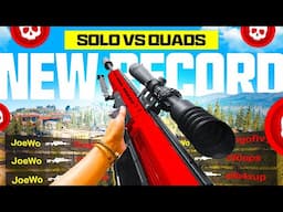 My *NEW* Solo vs Quads Warzone RECORD on Verdansk