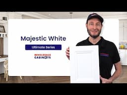 Majestic White Door Sample from Wholesale Cabinets' Ultimate Series