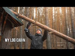 One day from my life in the forest. I am restoring the door. The tree fell on the roof.
