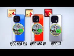 IQOO Neo 10R vs IQOO Neo 10 vs IQOO 13 PUBG Test - Very Very Shocking Results 😲