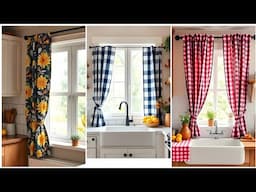 How To Create Stunning Kitchen Curtains On A Budget.