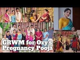 GRWM for Ozy’s Pregnancy Pooja Ceremony🤰🏻| Ishaani Krishna.