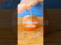 How to Cut Onions Like a Chinese Chef!