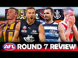 BLUES Cause MASSIVE UPSET Over GEELONG + More | AFL 2025 ROUND 7 REVIEW