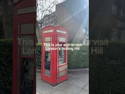This is your sign to visit London’s Notting Hill #london #nottinghill
