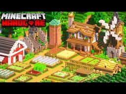 I Built The ULTIMATE Cozy Farm In Minecraft Hardcore!
