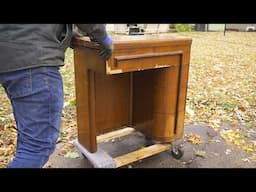 I Usually Pass These Up But This One Was Different | Singer 201-2 Sewing Machine | Furniture Repair