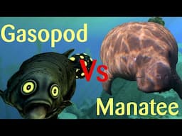 Subnautica Gasopod Vs Florida Manatee (the real deal)