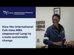 RSM Full-time MBA Alumnus: Lungi Maminza