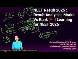 NEET Result 2025  Result Analysis  Marks Vs Rank 🚩  Learning for NEET 2026