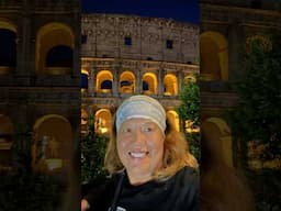 What an amazing journey here in Roma! At the Coliseum. Think gladiators!