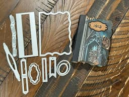Craft With Me - Mini Book Using Temu Die Set and Digitals From @taylormadejournals9662