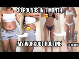My Full Week of Workouts for a 30 pound weight loss in 1 month - Do This