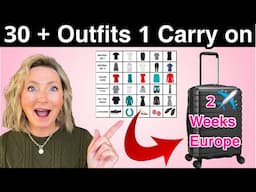 30 Outfits...One Carry On...For a 2 Week Trip
