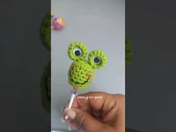 ranita para paleta #crochet #normaysustejidos #amigurumi