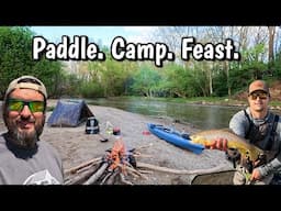Solo Kayak Camping Adventure | Campfire Cooking and Brand New Kayak!