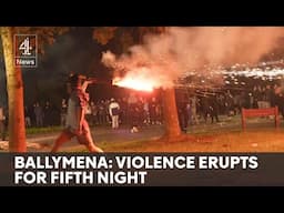 Ballymena riots: Petrol bombs on fifth night of violence