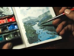 Simple & Easy Watercolor Sketch for Beginners in Real Time