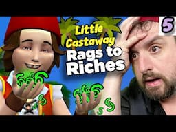 Sims 4 Little Castaway: My Kid Earns Big on the Island! Part 05