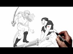 How To Draw Guts vs Griffith | Step By Step | Berserk