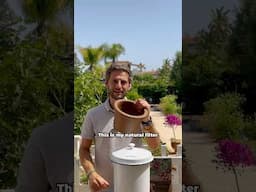 Natural Water Filter 💧 Avoiding plastic waste 💚 #water #sustainability #zerowaste
