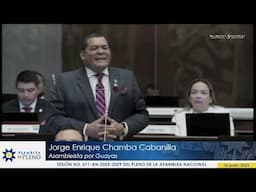 Asambleísta Jorge Chamba - Sesión 011 - #LeyIntegridadPública