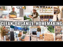 WHOLE HOUSE CLEAN & ORGANIZE WITH ME!🏠 CLEANING & ORGANIZING MOTIVATION | HOMEMAKING