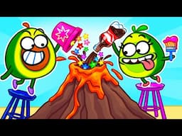 How to make a Volcano Safety | Giant Volcano Science Fair Experiment Comeback!🌋🏆 Pit & Penny Stories