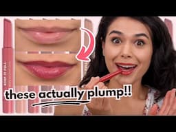 The BEST New Drugstore Lip Plumper?! Milani Keep It Full Glossy Plumping Balms Review
