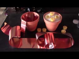 DIY Terracotta Air Heater! - New Design! 2 Pots w/copper foil lining, sand & beeswax candles! + fan